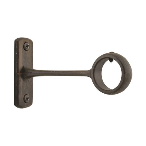 allen roth 26084 metal curtain rod bracket|curtain rod brackets black bronze.